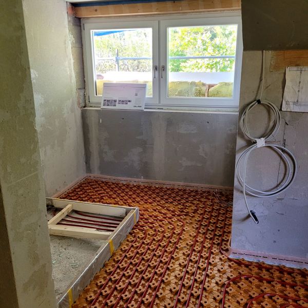 Dachbad im Bestand mit Gaube – und Gäste-WC, Tutzing · 2023–2024: Duschbereich