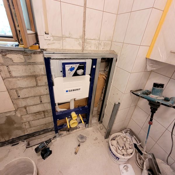 Badmodernisierung: Dusche statt Badewanne, Tutzing · 2024: Vorwand